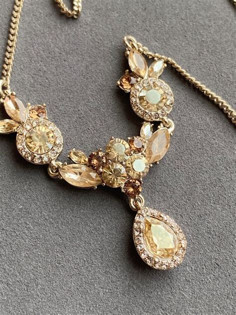 givenchy crystal necklace|vintage givenchy necklace.